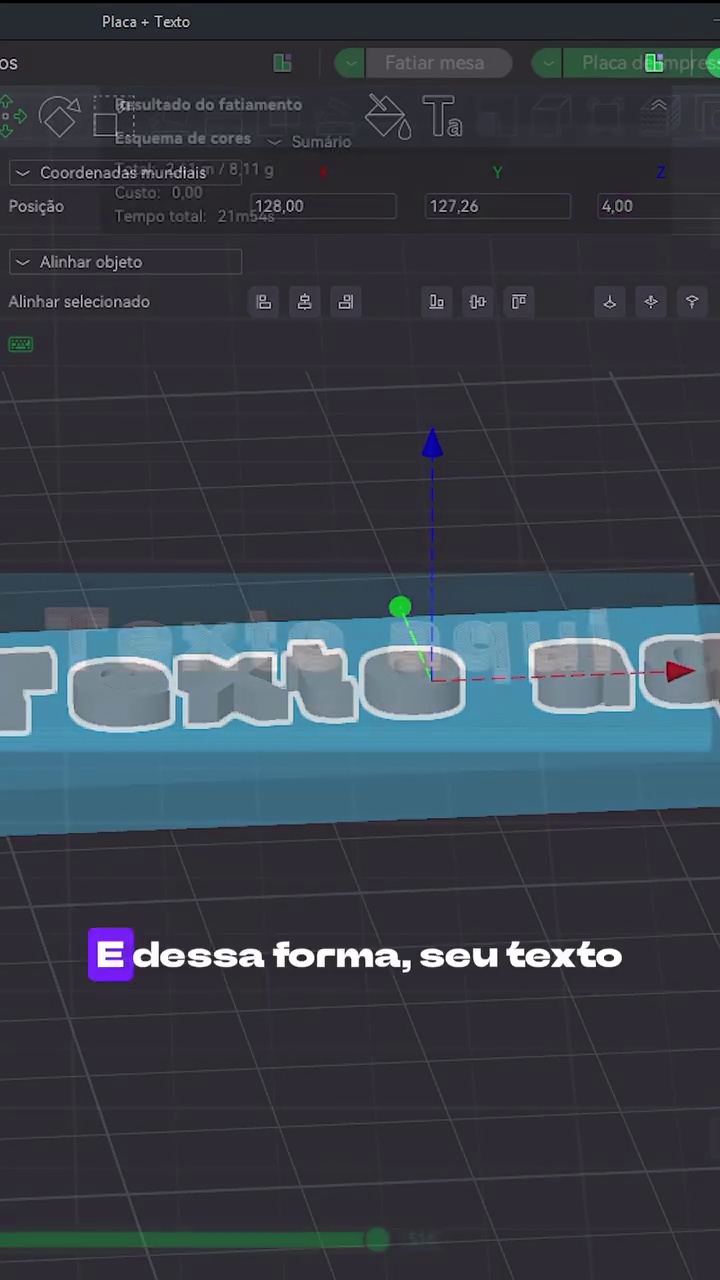Campo de Posição Z já atualizado para 4,00mm no Bambu Studio, com o painel de resultado do fatiamento aparecendo